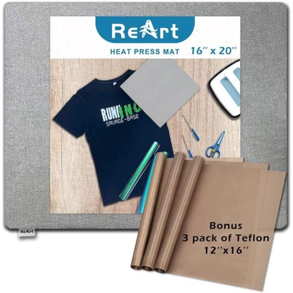 Heat Press Mat 16" x 20" for Easypress Both Sides Applicable - Mat for Heat - Picture 1 of 8